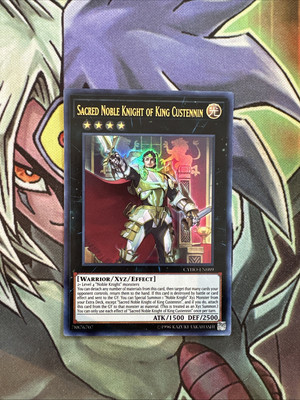 CYHO-EN089 Sacred Noble Knight Of King Custenin Ultra Unl Edition NM Yugioh Card-image