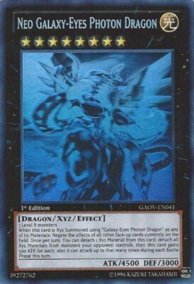 Heavily Played Neo Galaxy-Eyes Photon Dragon - GAOV-EN041 - Ghost Rare - Unlimit-image