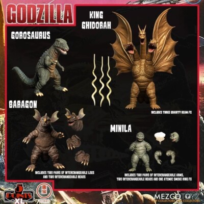 Godzilla Destroy All Monsters (1968) 5 Points XL Round 2 - Boxed Set of 4-image