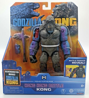 6 King Kong Hong Kong Battle Playmates Monsterverse Godzilla vs Kong 2021 Figure-image