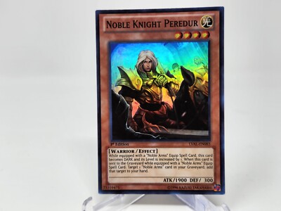 Yu-Gi-Oh Noble Knight Peredur LVAL-EN085 Super Rare 1st Edition VLP-image