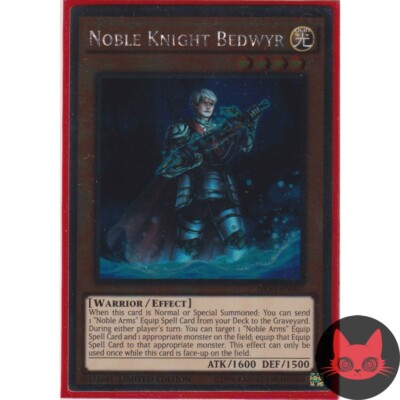 Yugioh Noble Knight Bedwyr NKRT-EN002 Platinum Rare NM-image