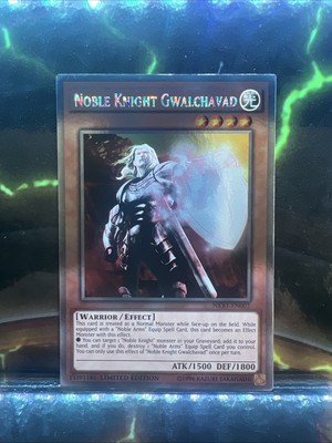 Noble Knight Gwalchavad NKRT-EN007 Platinum Rare Limited Edition NM (slot#156)-image
