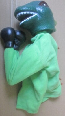 Vintage Rojus Komodo Dragon Lizard Punchosaurus Godzilla Boxing Punching Puppet-image