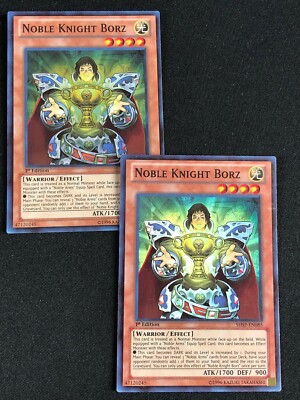 YUGIOH NOBLE KNIGHT BORZ SHSP-EN085 1ST SUPER X2 NM-image