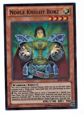 Yu-Gi-Oh Card: Noble Knight Borz SHSP-EN085 SUPER RARE! NM-image