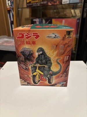 M1 Godzilla 2000 Sofubi Tricycle 2022 Model, Unopened Box, Rare Collectible-image