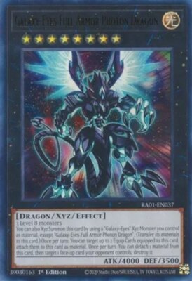 Yugioh! Galaxy-Eyes Full Armor Photon Dragon - RA01-EN037 - Ultra Rare - 1st Edi-image