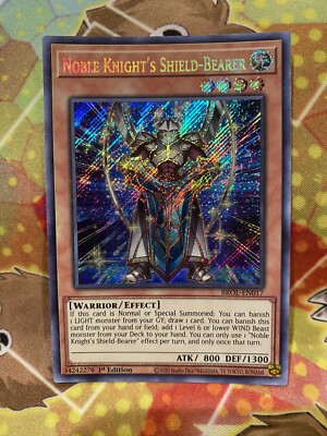 Yu-Gi-Oh! TCG Noble Knight's Shield-Bearer Brothers of Legend BROL-EN017 1st Ed-image