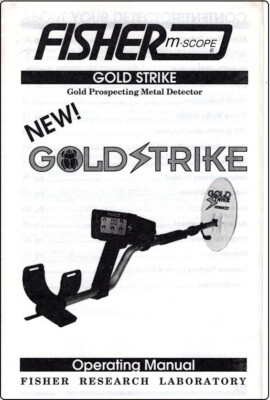 Fisher Gold Strike Metal Detector Original Instruction Book with Free Shipping-image