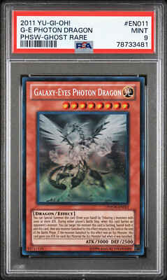 Yugioh Galaxy-Eyes Photon Dragon PHSW-EN011 Ghost Rare PSA 9-image