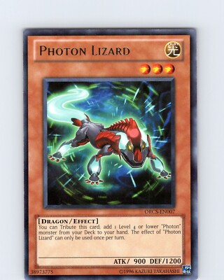 Yu-Gi-Oh TCG Photon Lizard ORCS-EN007 Unlimited Regular Rare Card NM-image