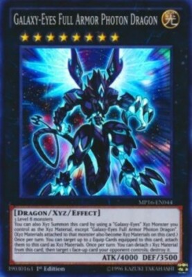 Yugioh-Galaxy-Eyes Full Armor Photon Dragon-Super-1st Edition-MP16 EN044 (LP)-image