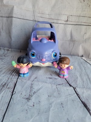 Fisher Price Little People Musical Van SUV  Car 2 Girl Figures Sound Works-image