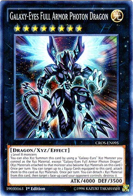1 x Galaxy-Eyes Full Armor Photon Dragon - CROS-EN095 - Super Rare - 1st Edition-image