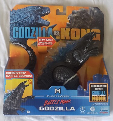 NEW PLAYMATES Monsterverse Godzilla vs Kong Battle Roar Godzilla-image