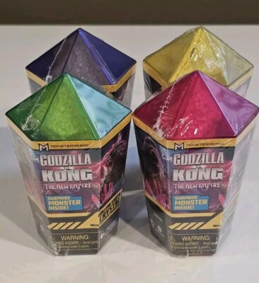 Godzilla X Kong: The New Empire Hollow Earth Crystal Wave 2 Set Of 4 Rare HTF-image