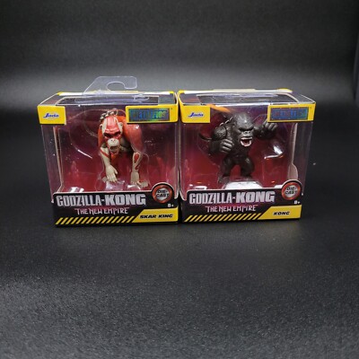 Godzilla X Kong The New Empire Skar King & Kong Keychain Jada Metalfigs Toy 2.5