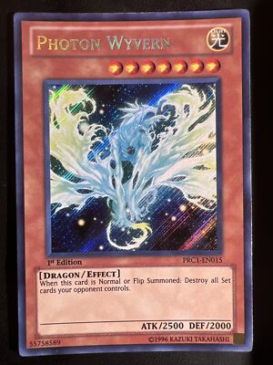 Yu-Gi-Oh! TCG Photon Wyvern 2012 Premium Tin PRC1-EN015 1st Edition Secret Rare-image