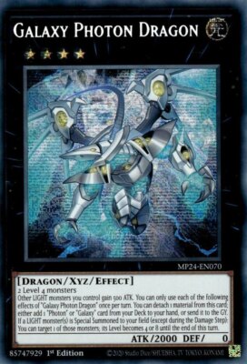 Yugioh! Galaxy Photon Dragon - MP24-EN070 - Prismatic Secret Rare - 1st Edition -image
