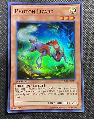 YuGiOh! Photon Lizard NUMH-EN023 Super Rare 1st Edition Near Mint Number Hunters-image