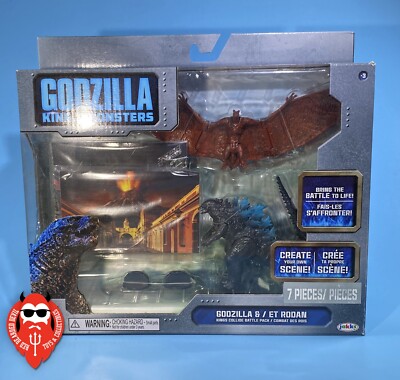 GODZILLA & RODAN KING OF THE MONSTERS Toy Figure Set 2019 Jakks MIB NIB New GB08-image