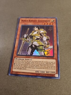 YuGioh Noble Knight Custennin NM CYHO-EN088 Super Rare Card yb11-image