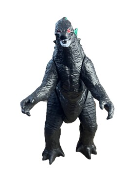 Godzilla 8.5” Figure Moveable Arms, Legs and Tail Blue Spine No Box-image