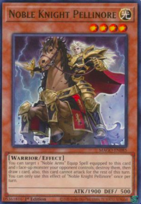 1X NM Noble Knight Pellinore - MAGO-EN085 - Rare 1st Edition yugioh tcg-image
