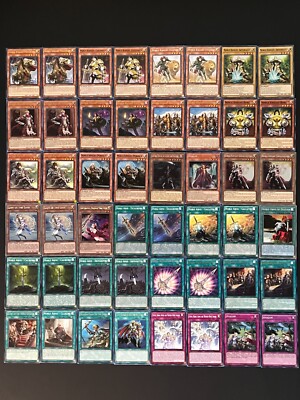 YUGIOH COMPLETE NOBLE KNIGHT DECK- ARTORIGUS- SACRED- QUEEN- MERLIN- EXCALIBURN-image