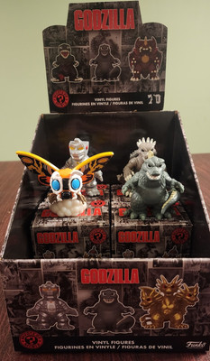 GODZILLA 70TH ANNIVERSARY MYSTERY MINIS MINI-FIGUREU FUNKO LOT WITH DISPLAY BOX-image