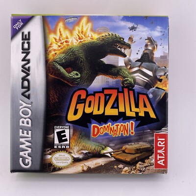 Godzilla: Domination (Nintendo Game Boy Advance, GBA 2002) No Manual-image