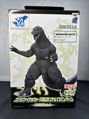 2004 BANPRESTO 8” GODZILLA Final Wars Soft Vinyl godzilla 17” Long NEW IN BOX-image