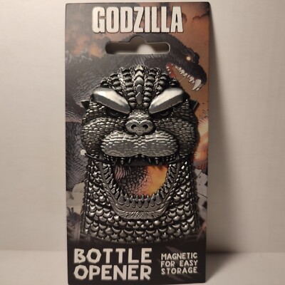 Godzilla Heavy Duty Metal Bottle Opener Magnetic Official Collectible Tool-image