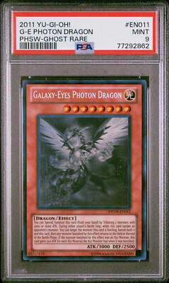 Yugioh Galaxy-Eyes Photon Dragon PHSW-EN011 Ghost Rare PSA 9-image