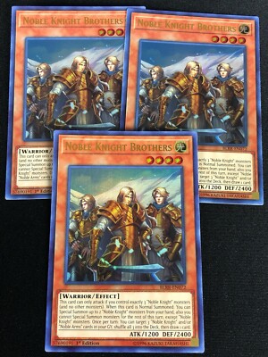 YUGIOH NOBLE KNIGHT BROTHERS BLRR-EN072 1ST ULTRA X3-image