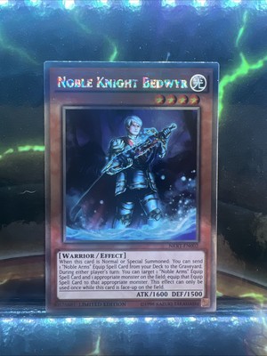Noble Knight Bedwyr NKRT-EN002 Platinum Rare Limited Edition NM (slot#158)-image