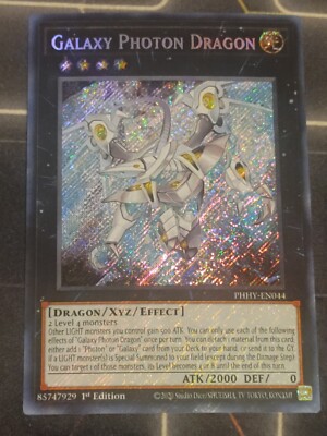 Galaxy Photon Dragon PHHY-EN044 Secret Rare 1st Ed Near Mint Yu-Gi-Oh!-image
