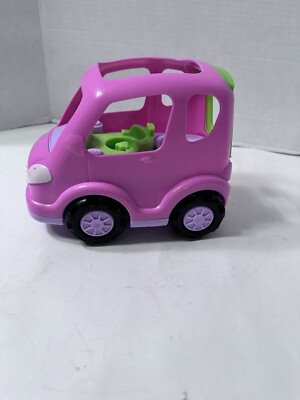 Fisher Price Little People Pink All Around Car or SUV Van Sounds Music 2013 -image