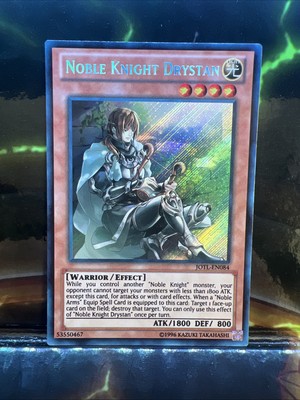 Noble Knight Drystan JOTL-EN084 Secret Rare Unlimited Edition NM (slot#227)-image