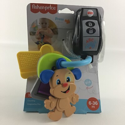 Fisher Price Laugh & Learn Play N Go Car Keys Lights Sounds Musical Toy Fob New-image