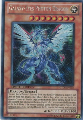 Yugioh Galaxy-Eyes Photon Dragon CT08-EN003 Secret Rare LP-image