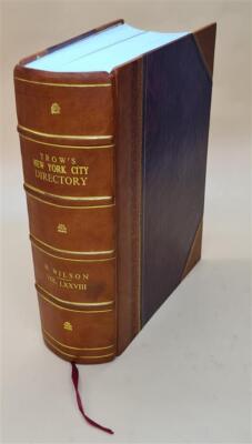 Trow'S New York City Directory Volume 78 1865 By Trow, John Fowler Leather Bound-image