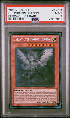 Yugioh Galaxy-Eyes Photon Dragon PHSW-EN011 Ghost Rare PSA 9-image