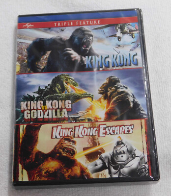 King Kong / King Kong vs Godzilla / King Kong Escapes Triple Feature DVD NEW-image