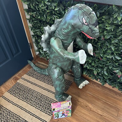 Vintage Imperial Godzilla Giant 4 Foot Inflatable 1992 Toho Co. Ltd Box Read**-image