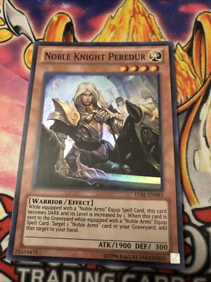 1x (EX) Noble Knight Peredur - LVAL-EN085 - Super Rare -  YuGiOh-image