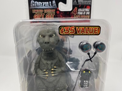 Neca Godzilla Limited Edition Gift Set RARE AMERICAN VERSION 3D Vinyl Figure-image