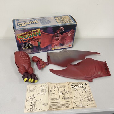 World’s Greatest Monsters 1979 Rodan *RARE* Complete Figure W/ Box Mattel BROKEN-image