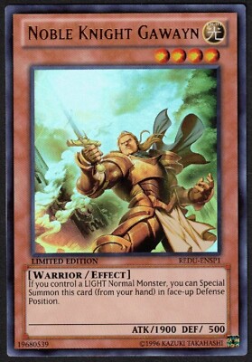 Yugioh Noble Knight Gawayn REDU-ENSP1 Ultra Rare Limited - VLP-image